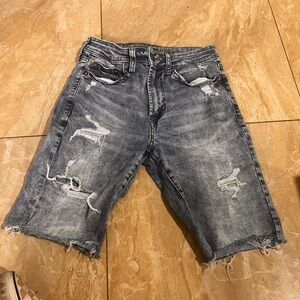 Distressed Denim Men's Shorts